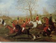 unknow artist Classical hunting fox, Equestrian and Beautiful Horses, 074. France oil painting artist